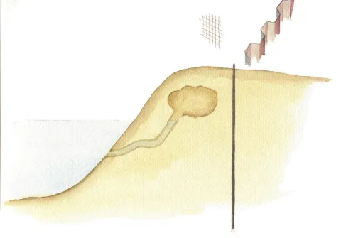 Mesh or sheet piling - Dick Klees